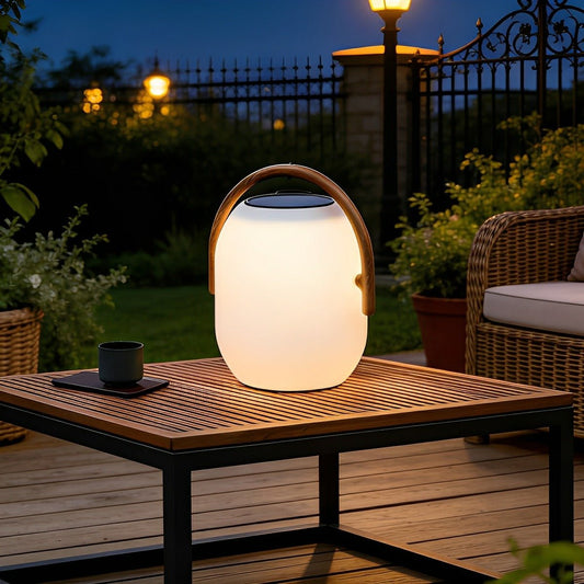 Waterproof Solar Oval Outdoor Tabletop Lamp Lanterns