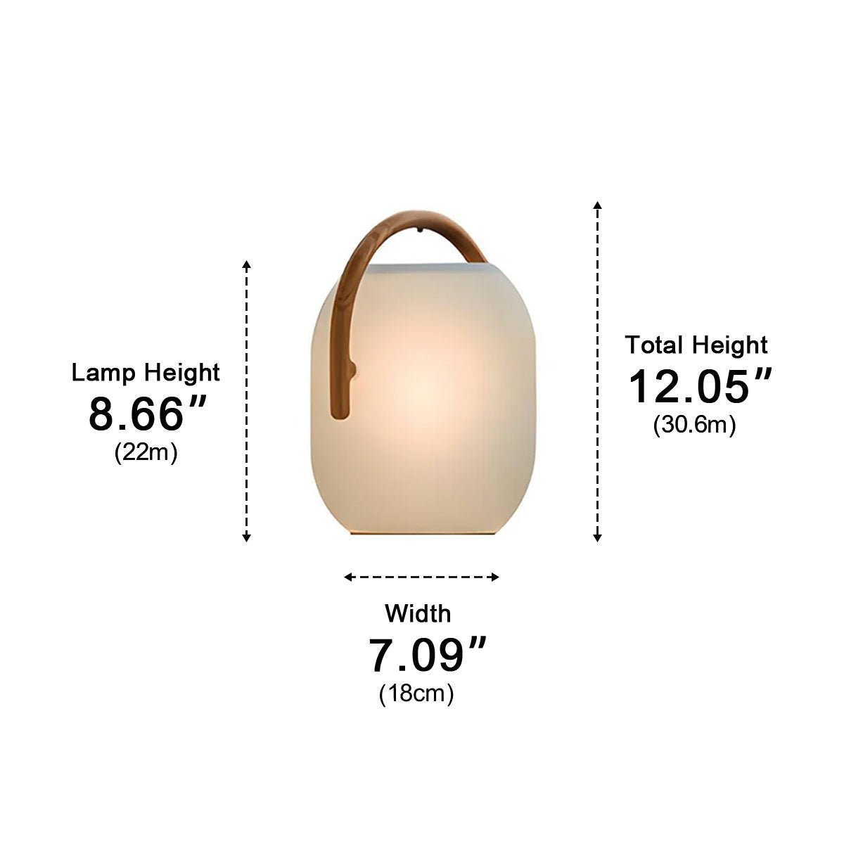 Waterproof Solar Oval Outdoor Tabletop Lamp Lanterns
