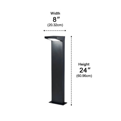 Waterproof Solar Side Standing LED Outdoor Post Lights Pathway Lights