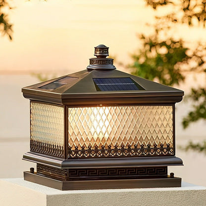 Waterproof Vintage Copper Tower LED Outdoor Post Lights