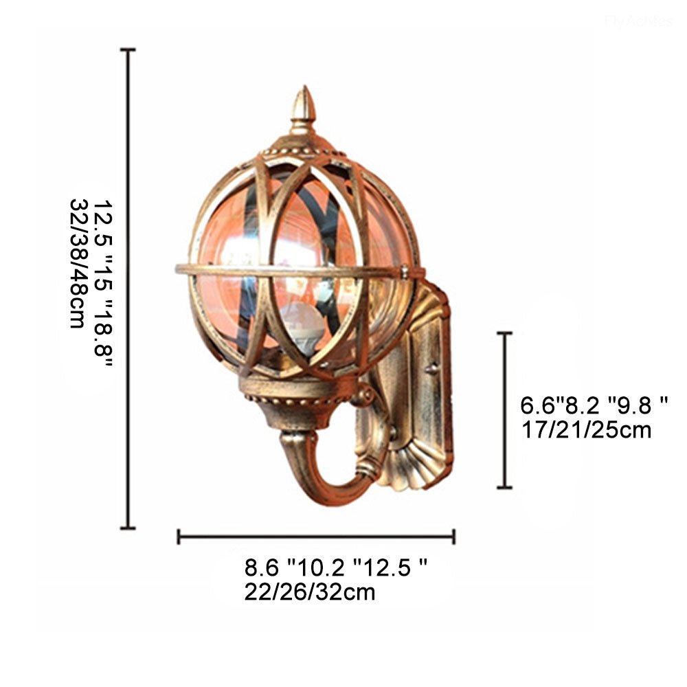 Waterproof Vintage Bird's Nest Outdoor Wall Lights Lantern