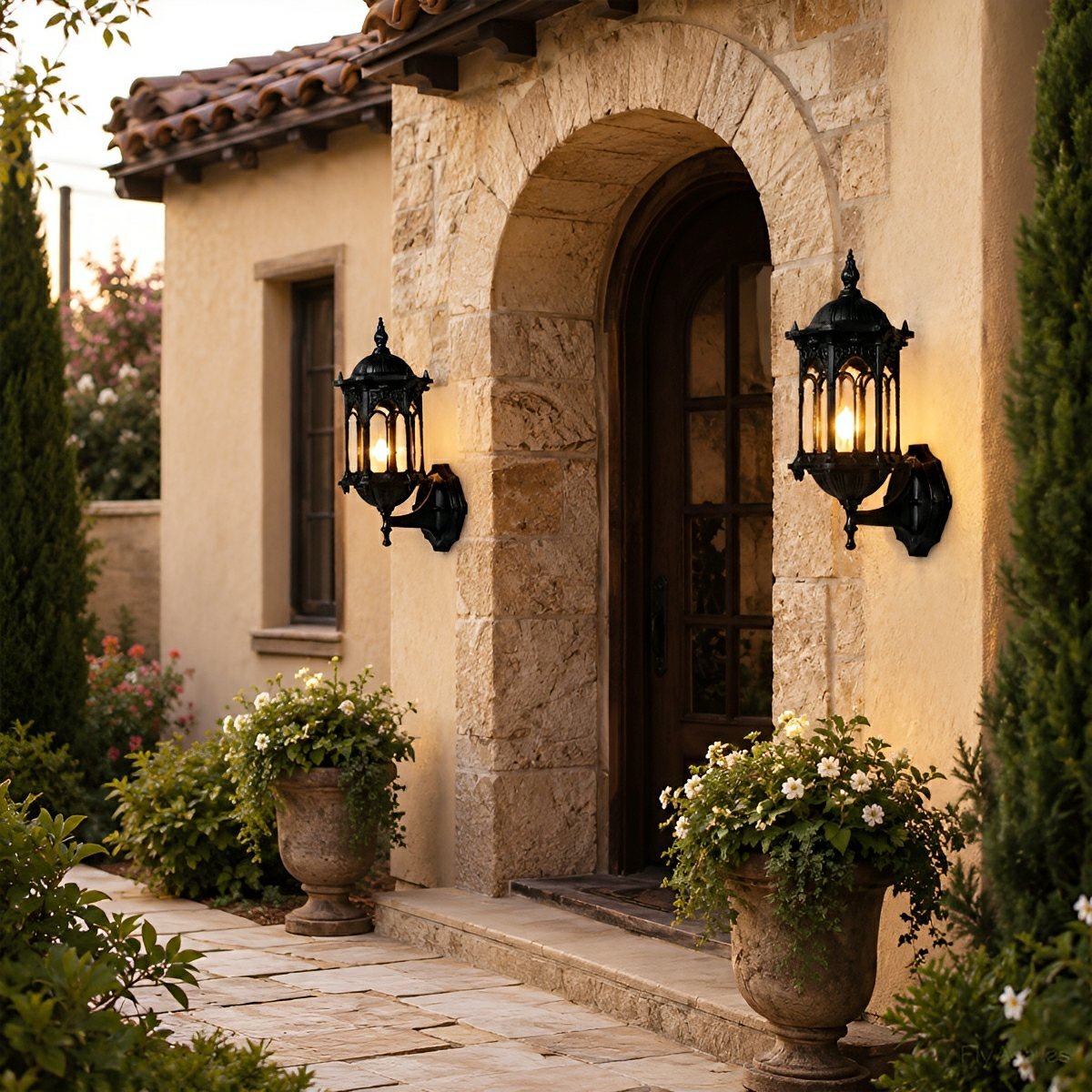 Waterproof Vintage Gazebo LED Outdoor Porch Wall Lights
