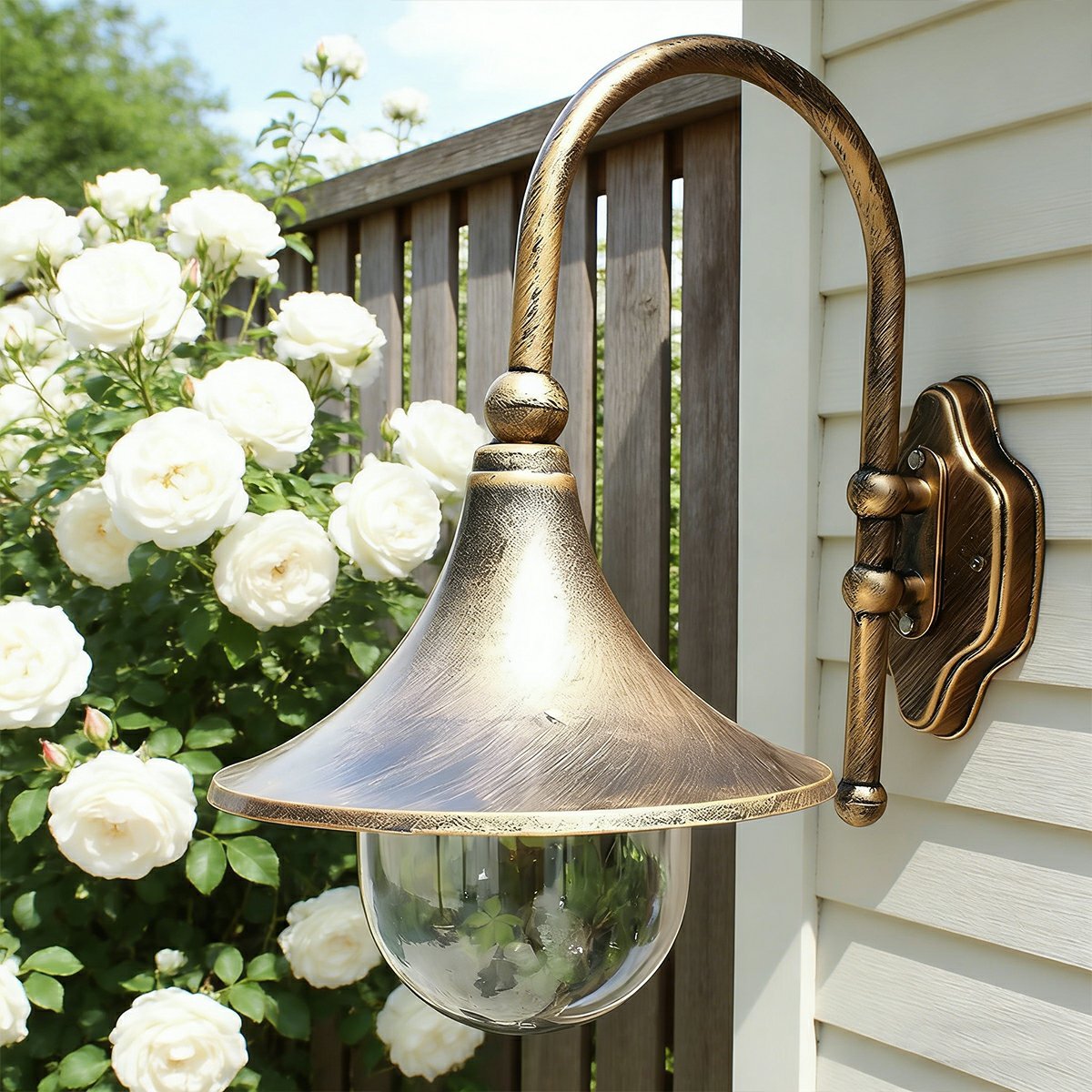 Waterproof Vintage Horn Shape Outdoor LED Wall Lights