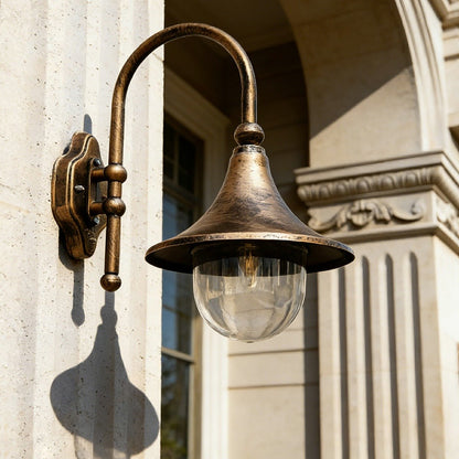 Waterproof Vintage Horn Shape Outdoor LED Wall Lights