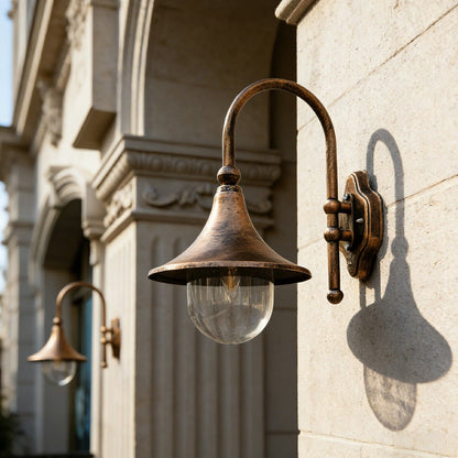 Waterproof Vintage Horn Shape Outdoor LED Wall Lights