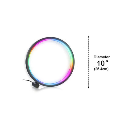 WIFI RGB Dimming Ring - Round Dynamic Ambient Night Lights Table Lamp