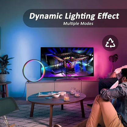 WIFI RGB Dimming Ring - Round Dynamic Ambient Night Lights Table Lamp