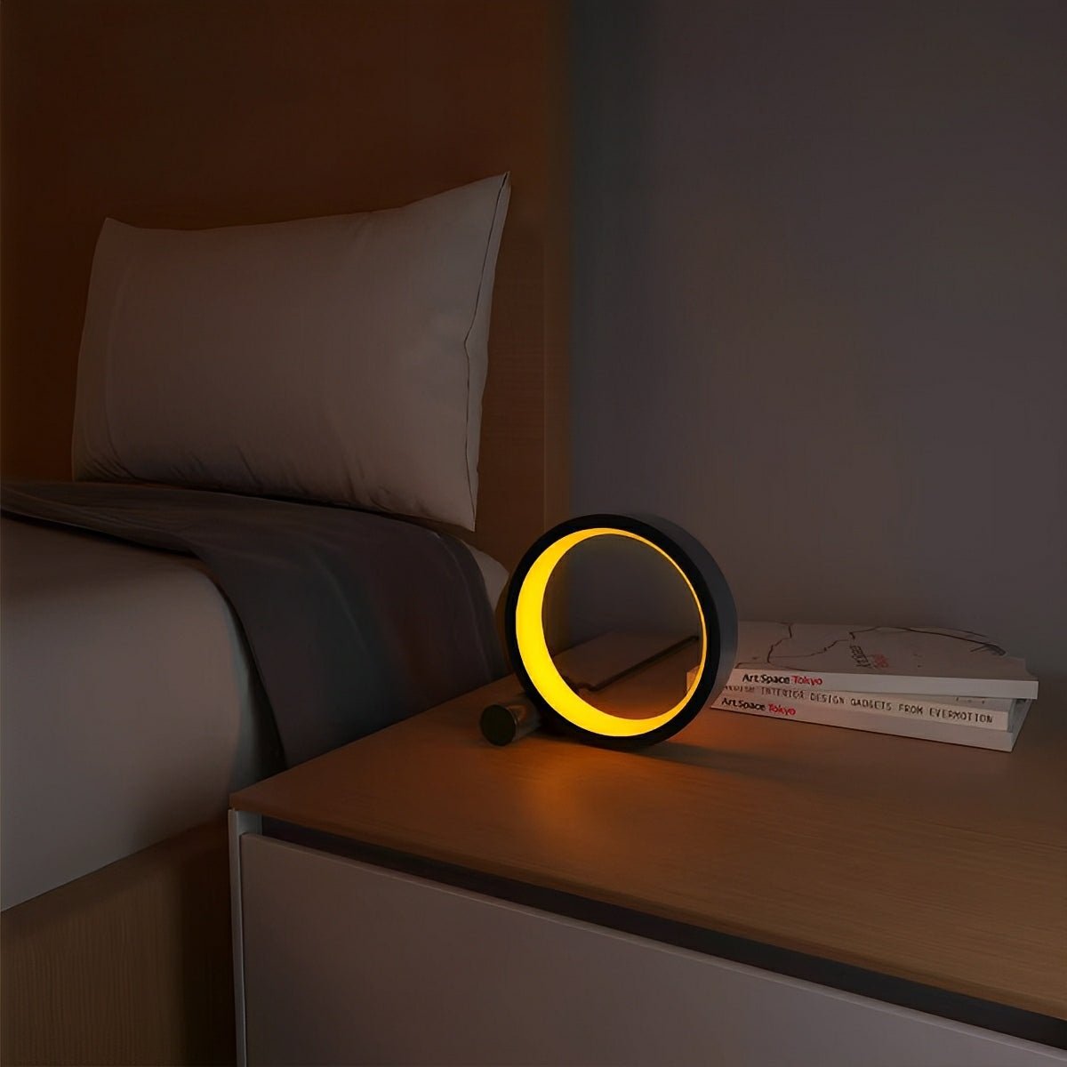 WIFI RGB Dimming Ring - Round Dynamic Ambient Night Lights Table Lamp