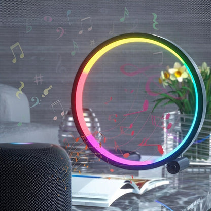 WIFI RGB Dimming Ring - Round Dynamic Ambient Night Lights Table Lamp