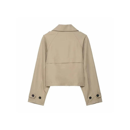 Women's Cropped Trench Coat