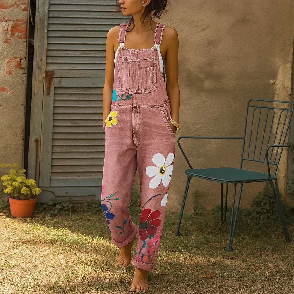 Women's Casual Floral Jumpsuit