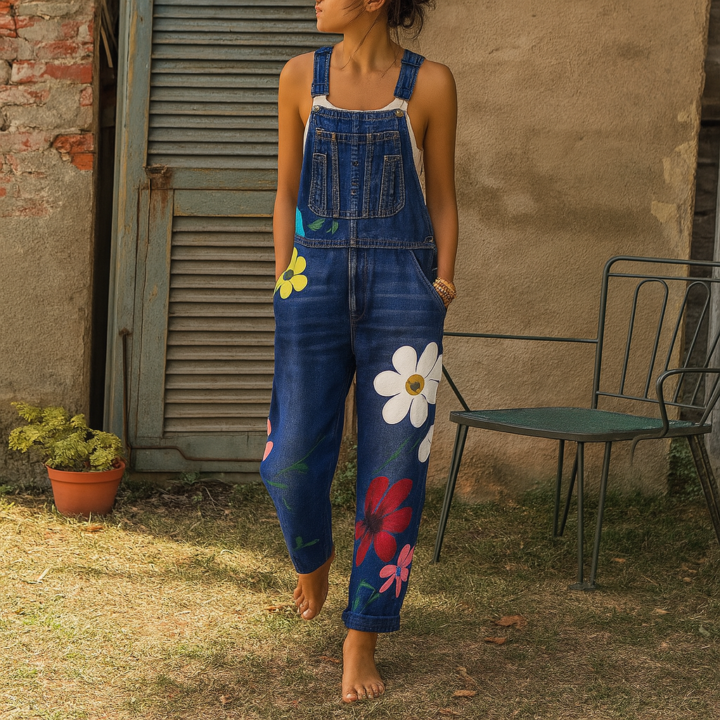 Women's Casual Floral Jumpsuit