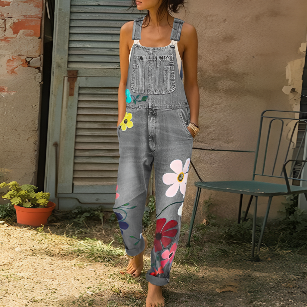 Women's Casual Floral Jumpsuit