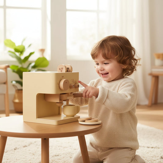 Wooden Pretend Coffee Machine Toy