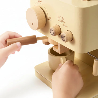 Wooden Pretend Coffee Machine Toy