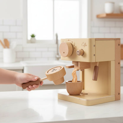 Wooden Pretend Coffee Machine Toy