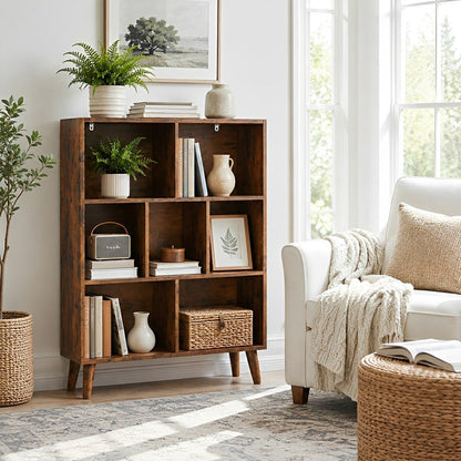 Wooden Cubic Bookshelf  3-Layer Cabinet Storage Shelf